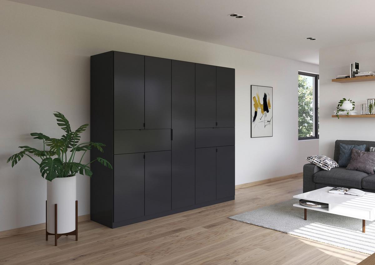 Ormar S Klasičnim Vratima Ticao - siva, Moderno, drvni materijal/metal (226/210/54cm) - Modern Living
