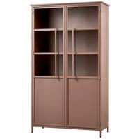 Vitrine Exhibit Braun - Braun, Design, Glas/Metall (99/170/44cm) - Livetastic