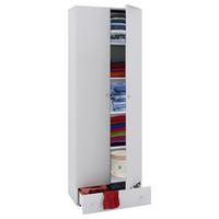 Večnamenska Omara Vandol I, Bela - črna/bela, Moderno, umetna masa/leseni material (70/198/39cm) - MID.YOU