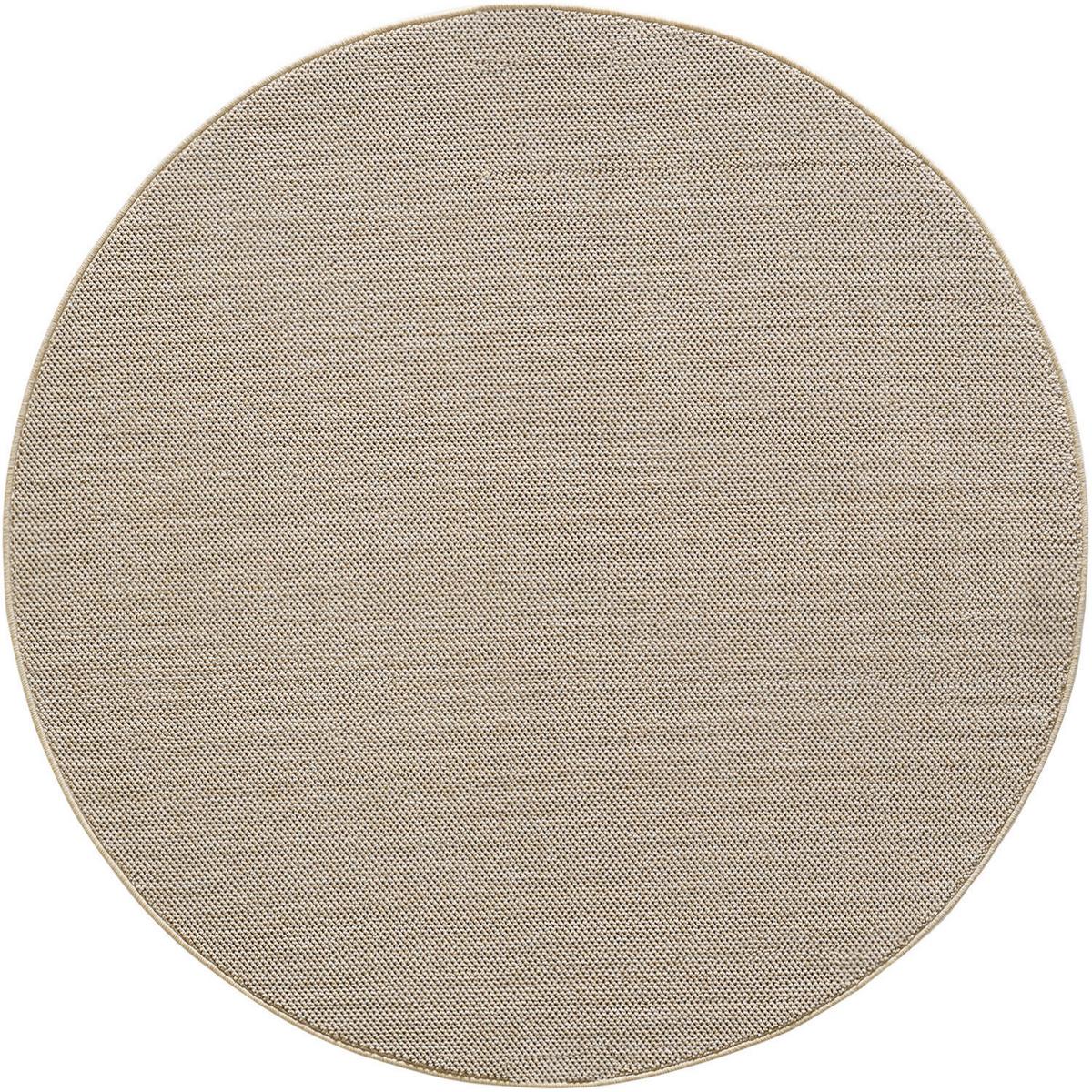 Webteppich Loom Beige Ø ca. 120cm - Beige, Basics, Textil (120cm) - Novel