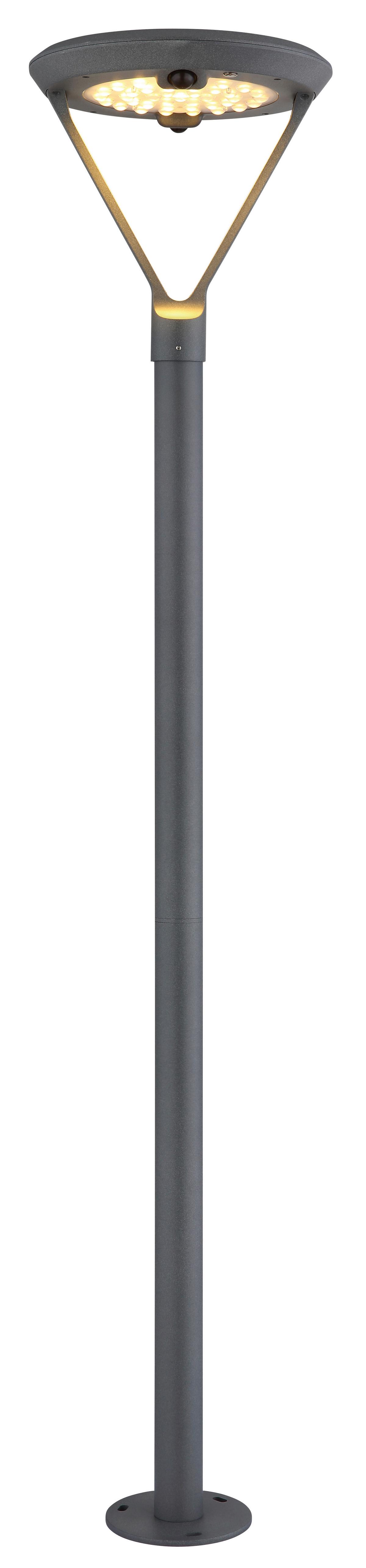 Solarleuchte 36910  Solar - Klar/Silberfarben, Design, Glas/Kunststoff (31/204,7cm) - Globo
