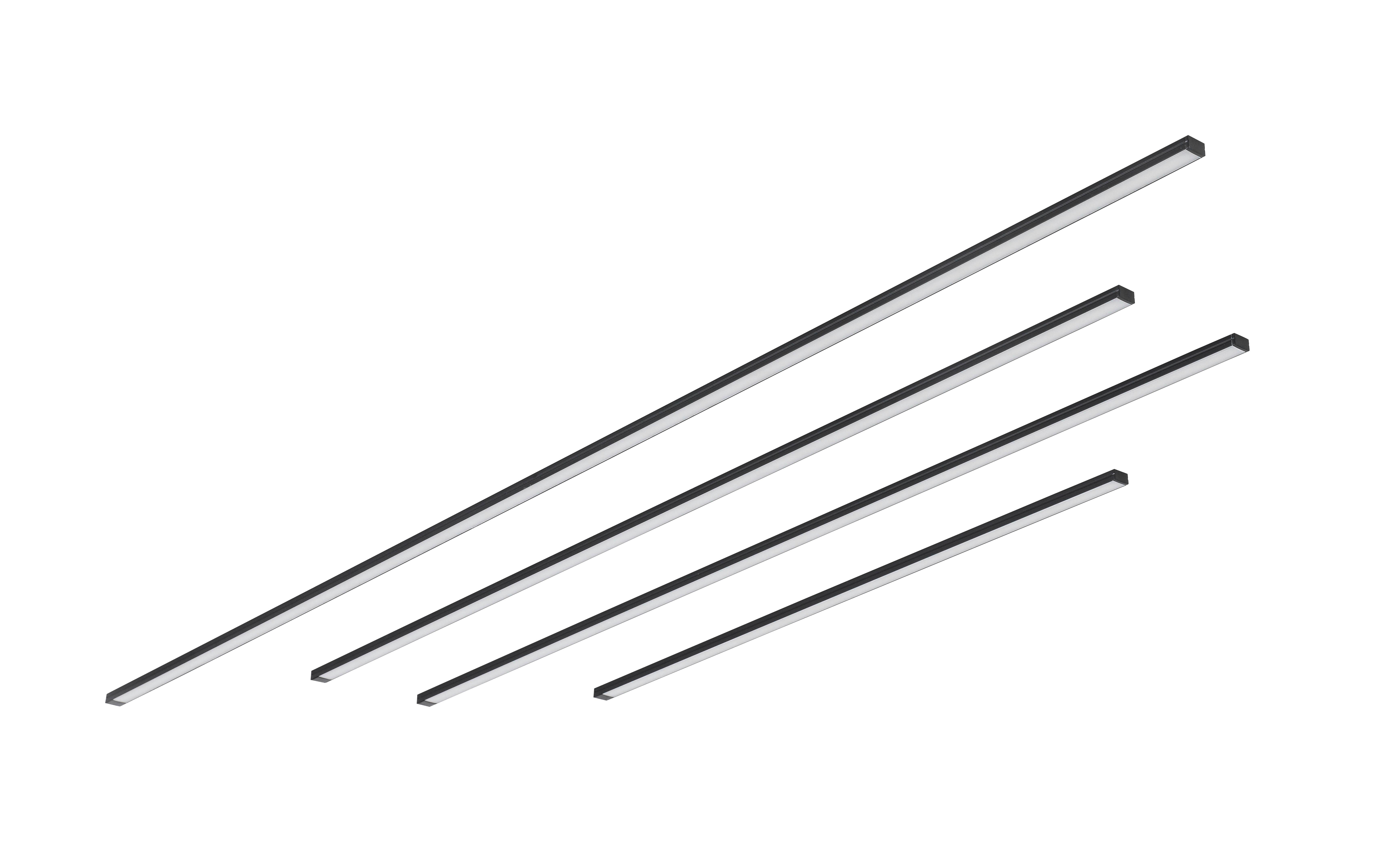 LED-LJUSBOX NUMIK - svart, Modern, plast (50/75/100/1,3/0,7cm) - Mömax