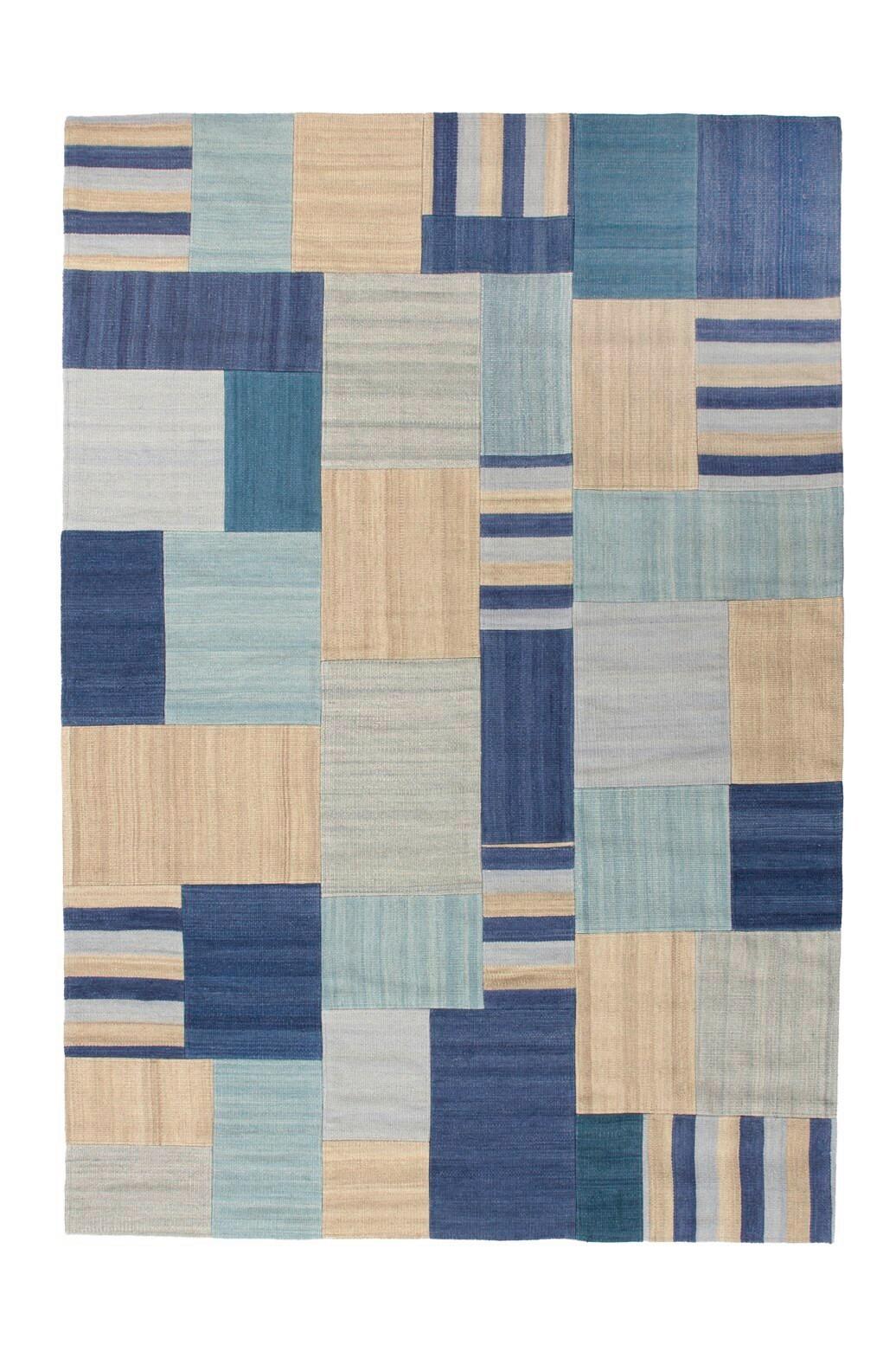 Läufer Radical 315 Blau/multi 80x150 - Blau/Multicolor, Basics, Textil (80/150cm) - Kayoom