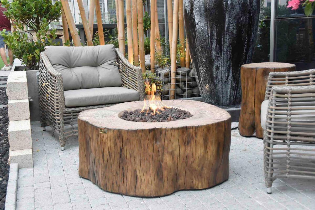 Feuerstelle Mancester Rotbraun - Rotbraun, KONVENTIONELL, Stein/Metall (100/43/106cm) - Gardenson