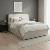 Boxbett Marco Hellgrau ca. 140x200 cm - Hellgrau/Schwarz, MODERN, Holz/Kunststoff (140/200cm) - Bessagi Home