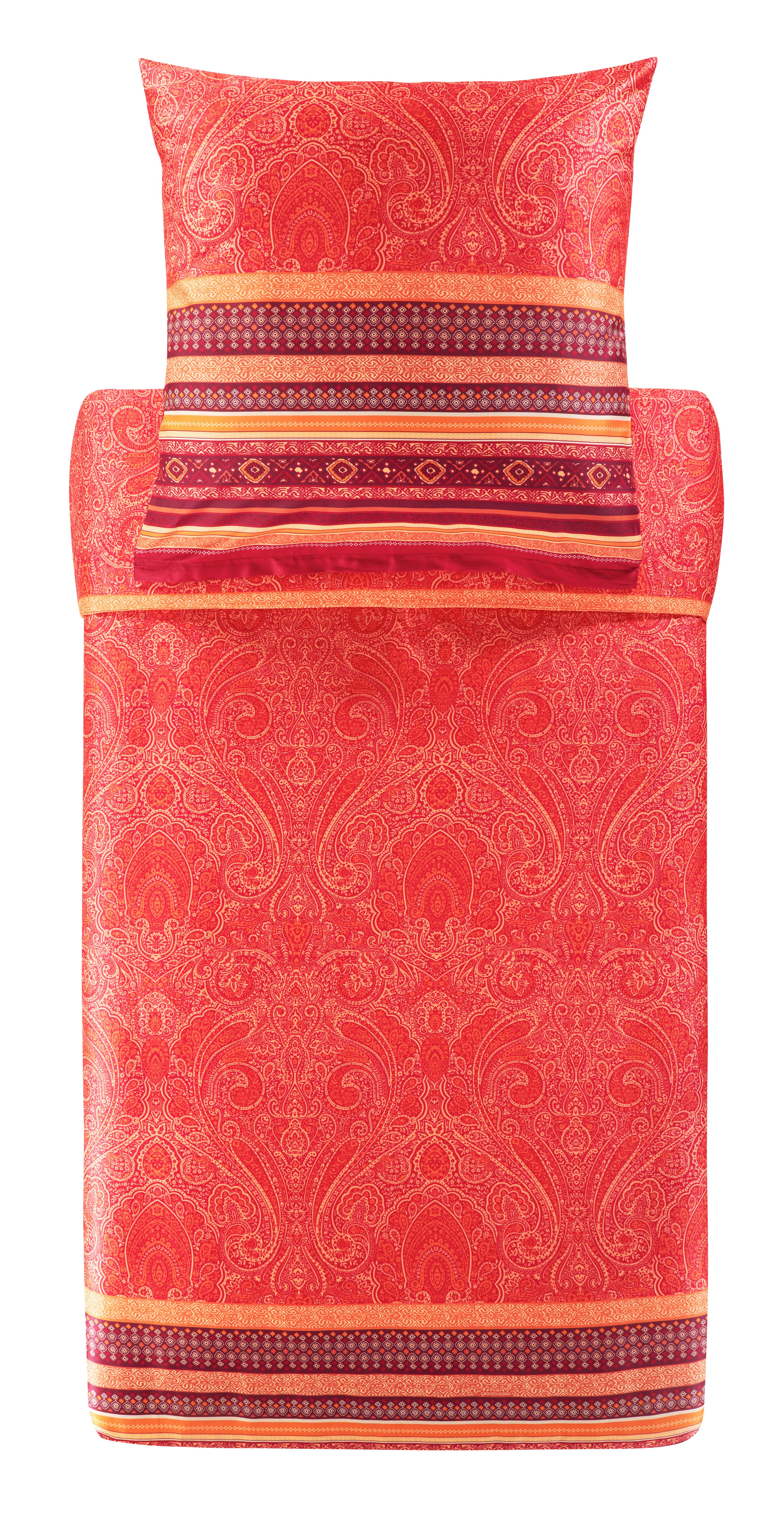 POŚCIEL MASER R1 - czerwony, Konventionell, tkanina (155/220cm) - Bassetti