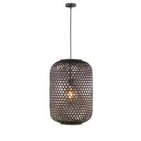 LAMPA WISZĄCA 860474 CALLA - czarny, Natur, drewno (40/250cm) - Schöner Wohnen