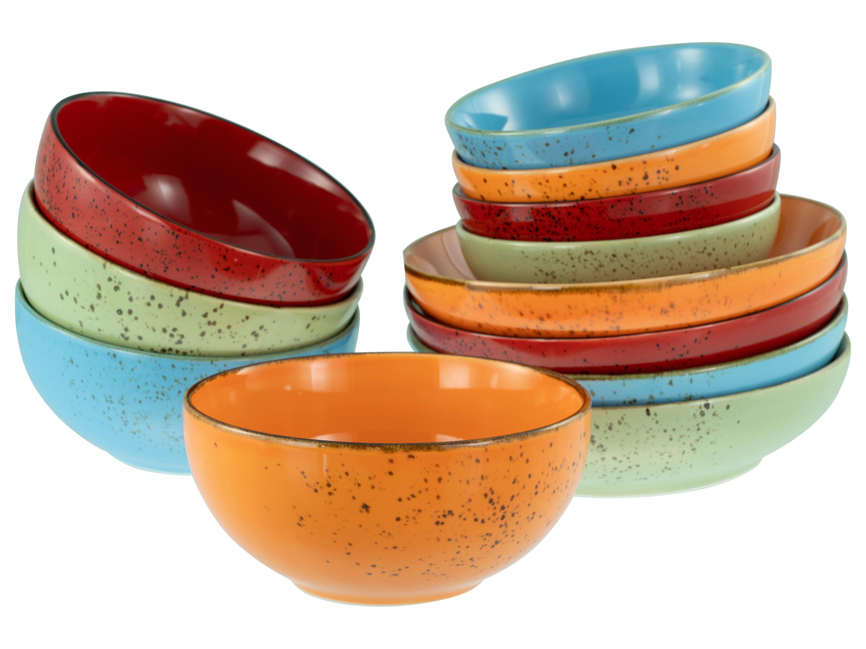 Set Posod Mediterran, 12-Delni - večbarvno, Basics, keramika - Creatable