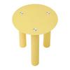 TABLE D'APPOINT LARGO -TREND- - jaune, LIFESTYLE, verre/bois (40/40cm) - Premium Living