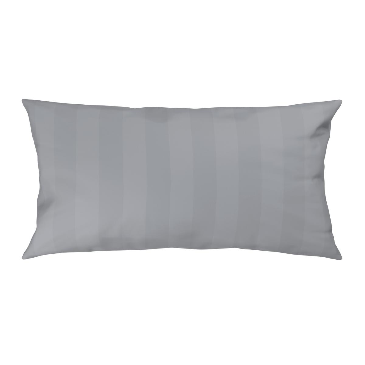 Kissenhülle Xenia Streif Silberfarben ca. 40x80cm - Silberfarben, MODERN, Textil (40/80cm) - Premium Living