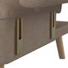 BÄDDSOFFA CORA - brun/naturfärgad, Modern, trä/textil (214/92/81cm) - Bessagi Home