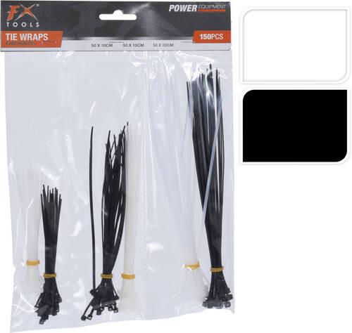 Kábelkötegelő Szett 150db-Os - műanyag (20/20/29cm)
