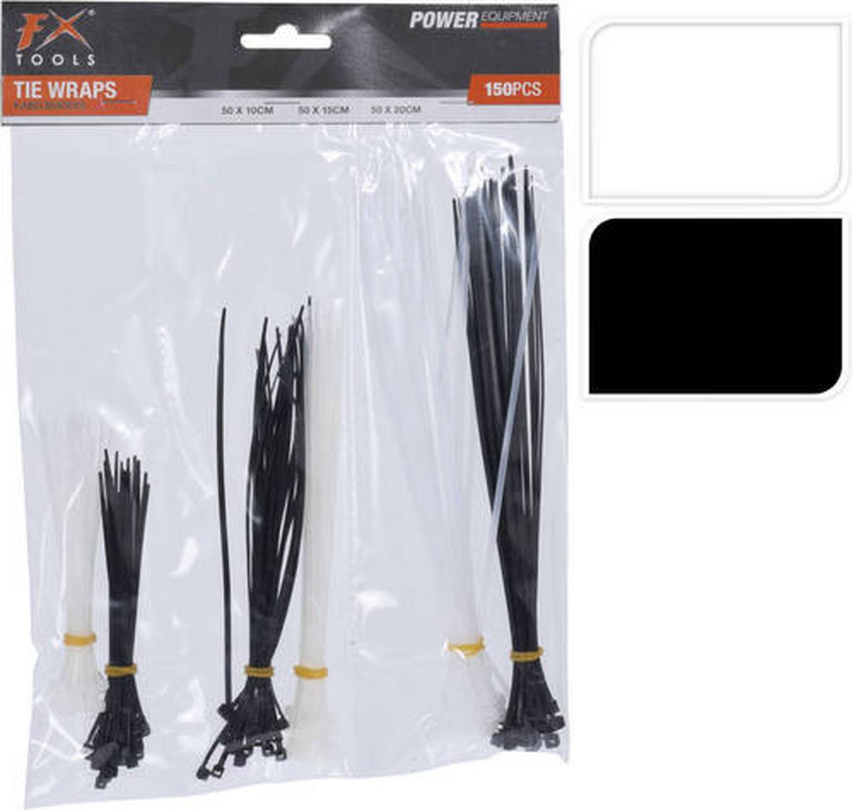 Kábelkötegelő Szett 150db-Os - műanyag (20/20/29cm)