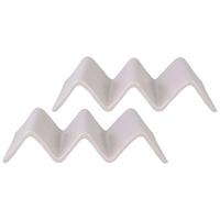 Set Podstavkov Street Taco Stand, 2-Delni - krem barve, Basics, keramika (22/10,5cm) - Creatable