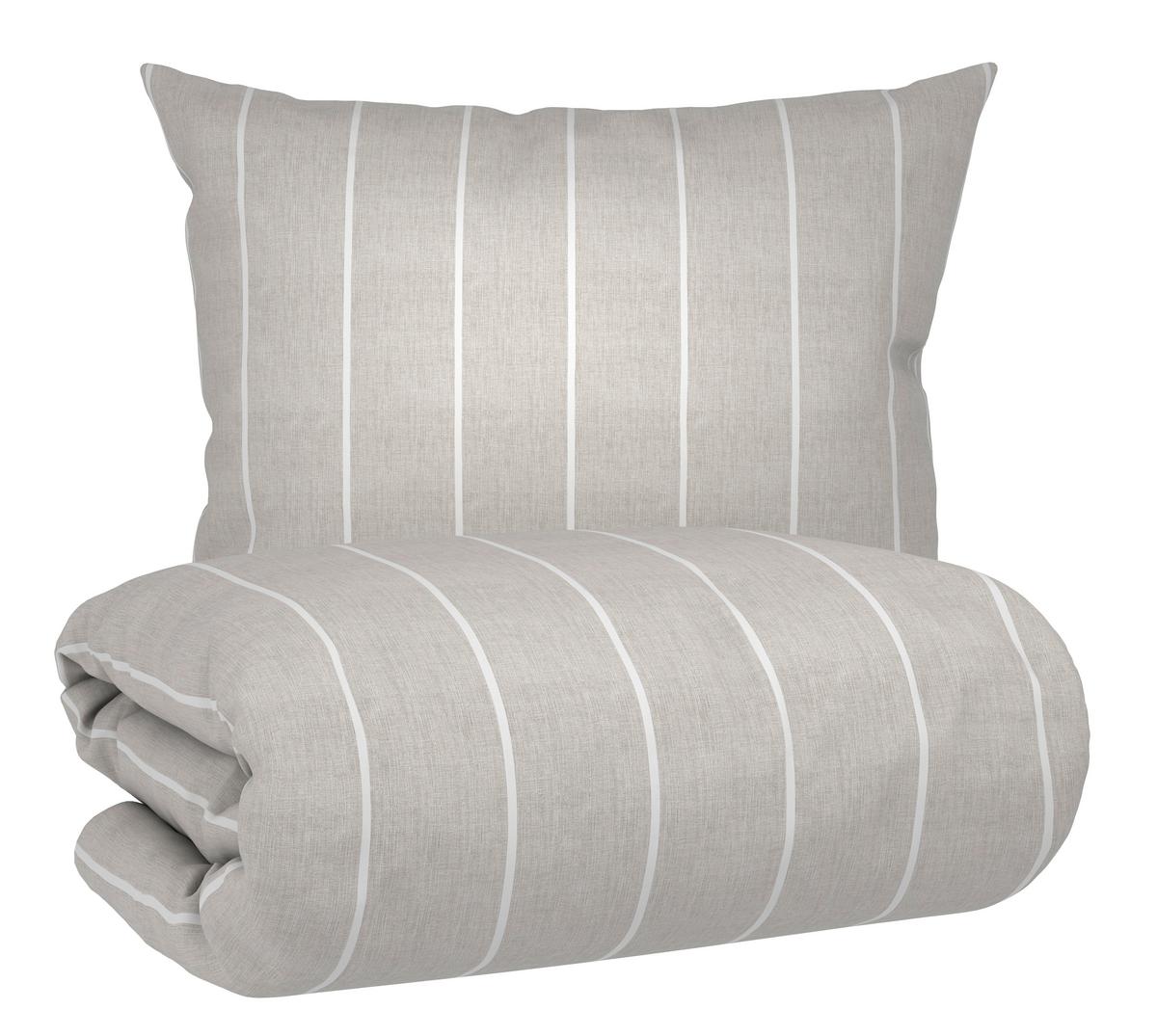 BETTWÄSCHESET TYLINE - Hellgrau, Textil (210/160/0,1cm) - Mömax