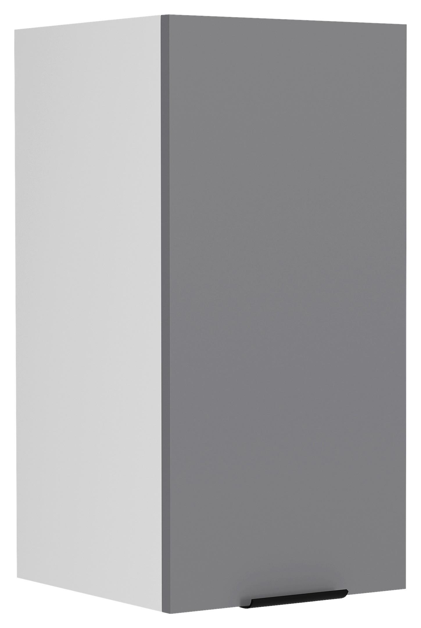 KÜCHENOBERSCHRANK FASOLA - Weiss/Anthrazit, Trend, Holzwerkstoff/Kunststoff (30/60/31cm) - MID.YOU