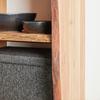 HYLLA TIMBER -EXKLUSIV- - alfärgad/svart, Natur, metall/trä (50/190/38cm) - Premium Living