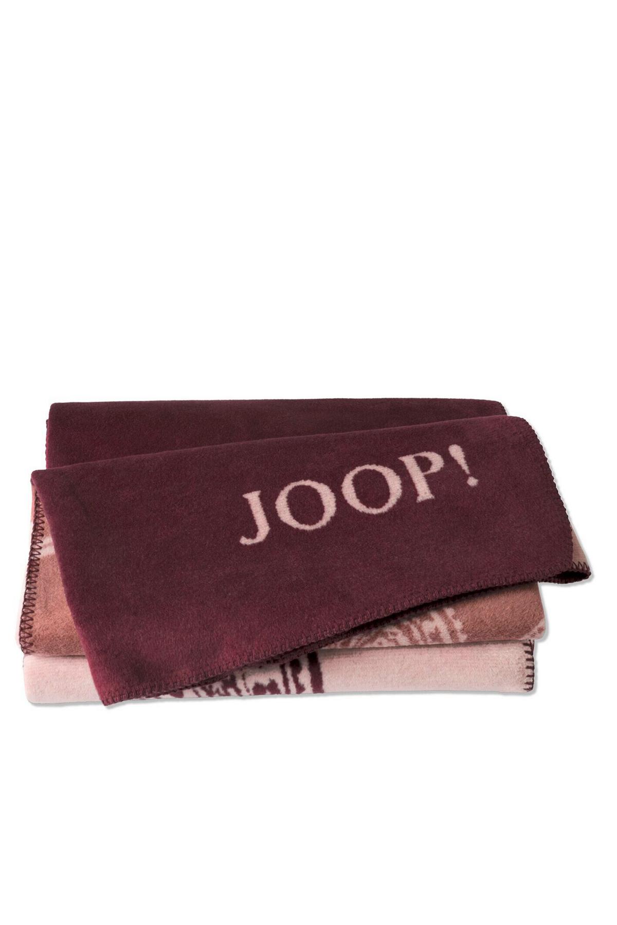 KOC DOMOWY JOOP! PAISLEY STRIPES - écru/ciemnoczerwony, Design, tkanina (150/200cm) - Joop!