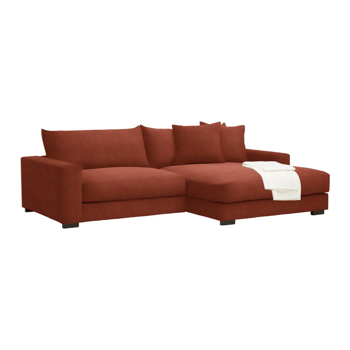 Ecksofa Pedro Terracotta - Terracotta, MODERN, Textil (265/83/180cm) - Mömax
