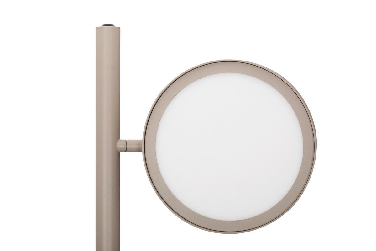 LAMPA STOJĄCA LED BELLEVUE - kolor piaskowy, Design, metal (43/28/162cm) - Dieter Knoll