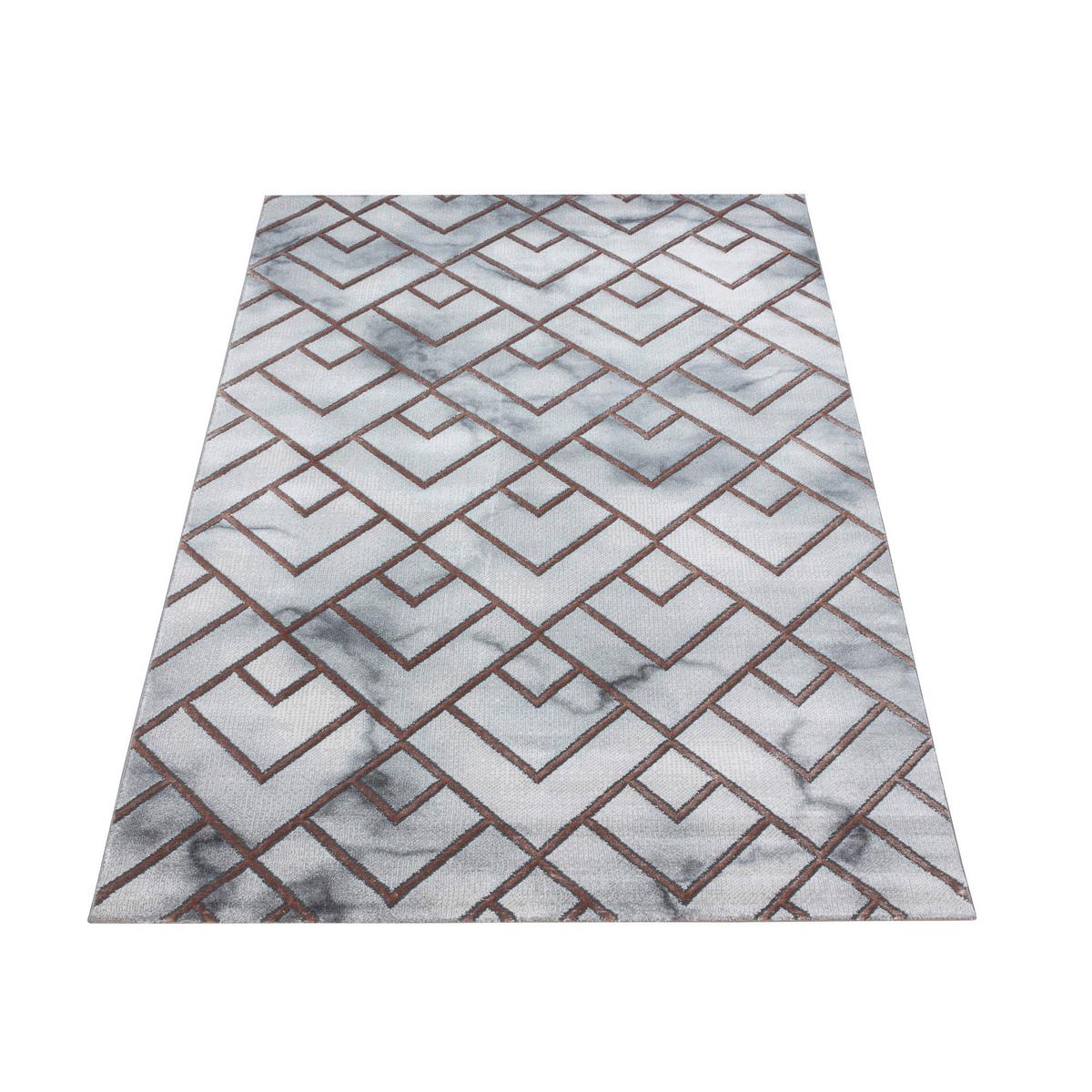 Webteppich Naxos Bronzefarben ca. 140x200cm - Bronzefarben, Design (140/200cm)