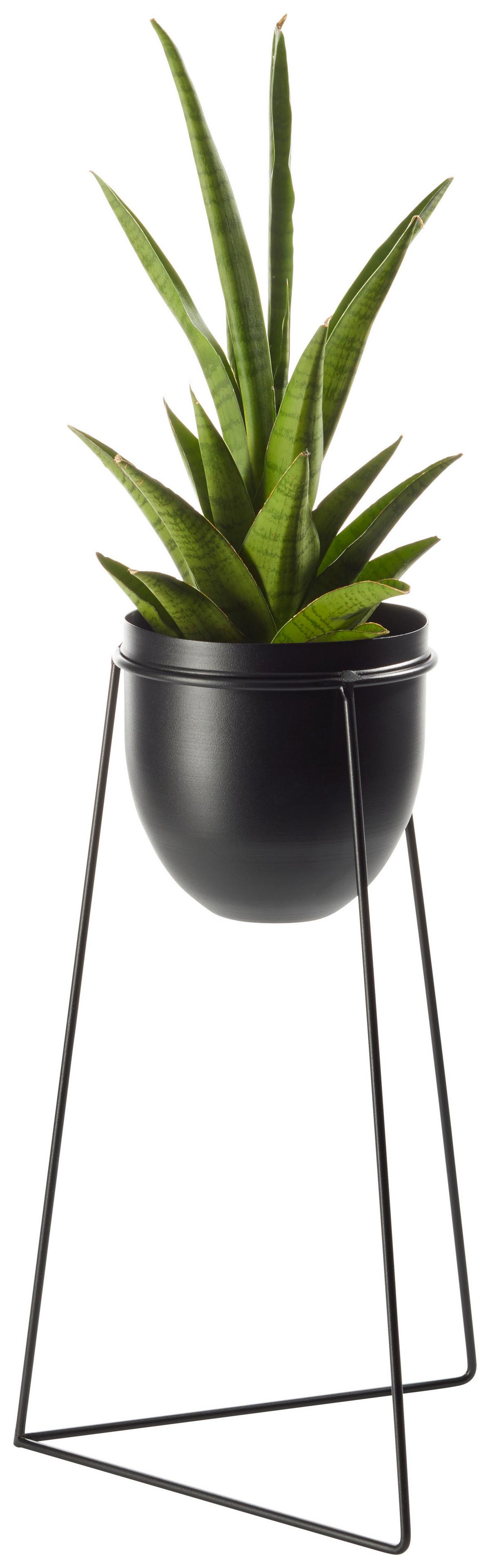 Kaspó Urbanus - fekete, Basics, fém (24/40cm) - Modern Living