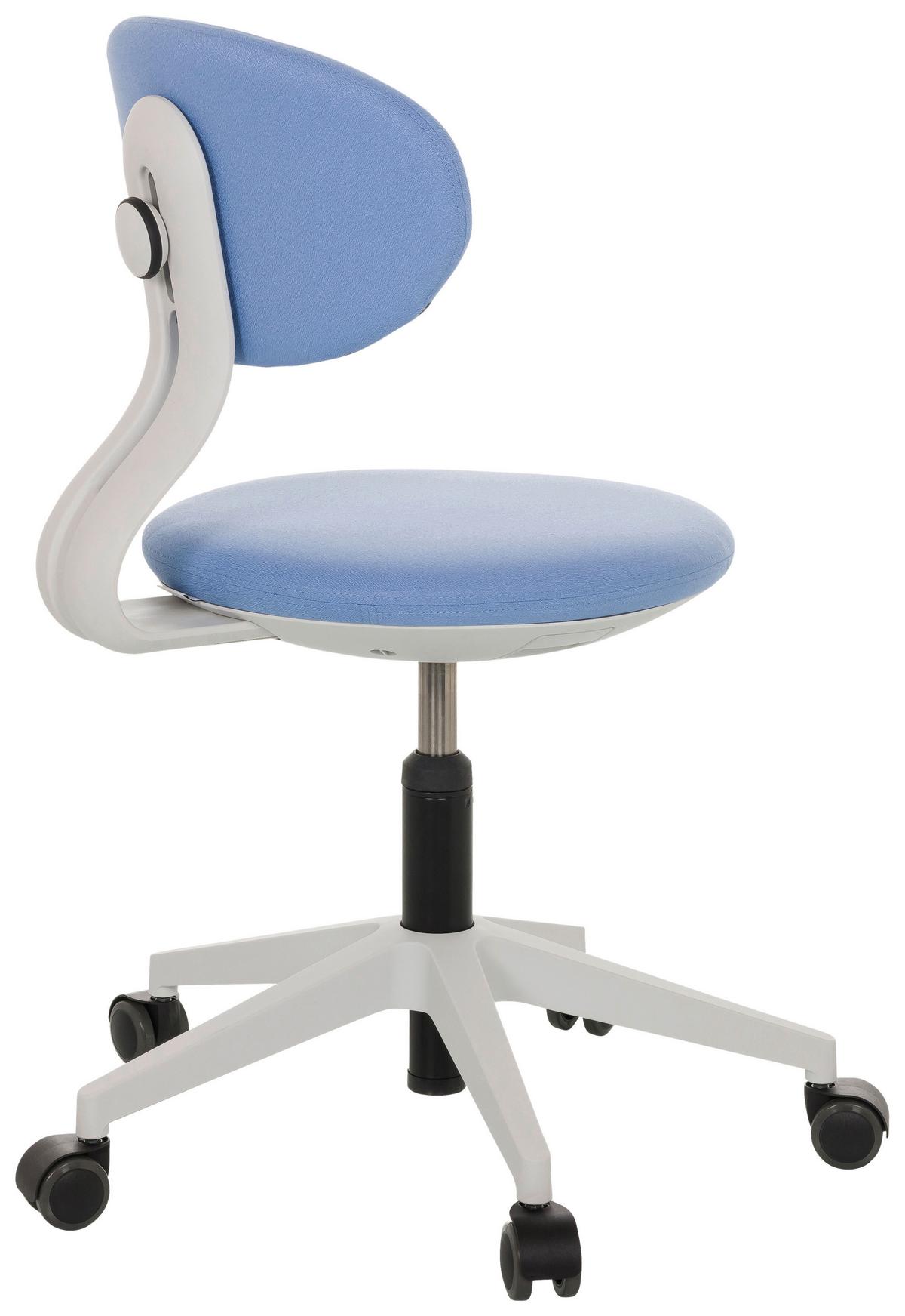 Jugenddrehstuhl Minimovo ca.42x66-87x52cm Blau - Blau/Grau, Basics, Kunststoff/Textil (42/66-87/52cm) - MID.YOU