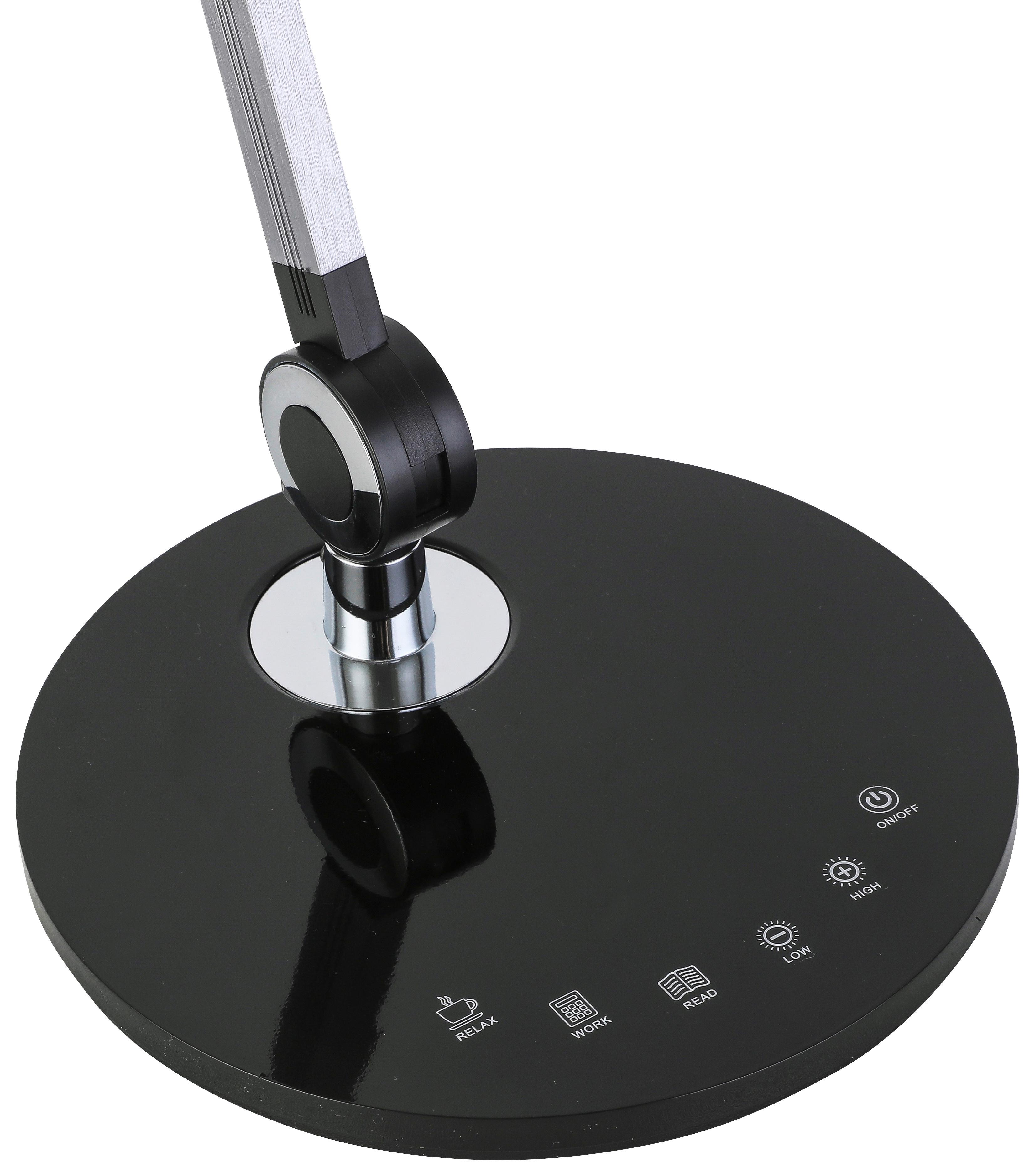 lampe de bureau LED EDA max. 6,6 Watt - gris/noir, Modern, matière synthétique/métal (20/80cm) - Mömax