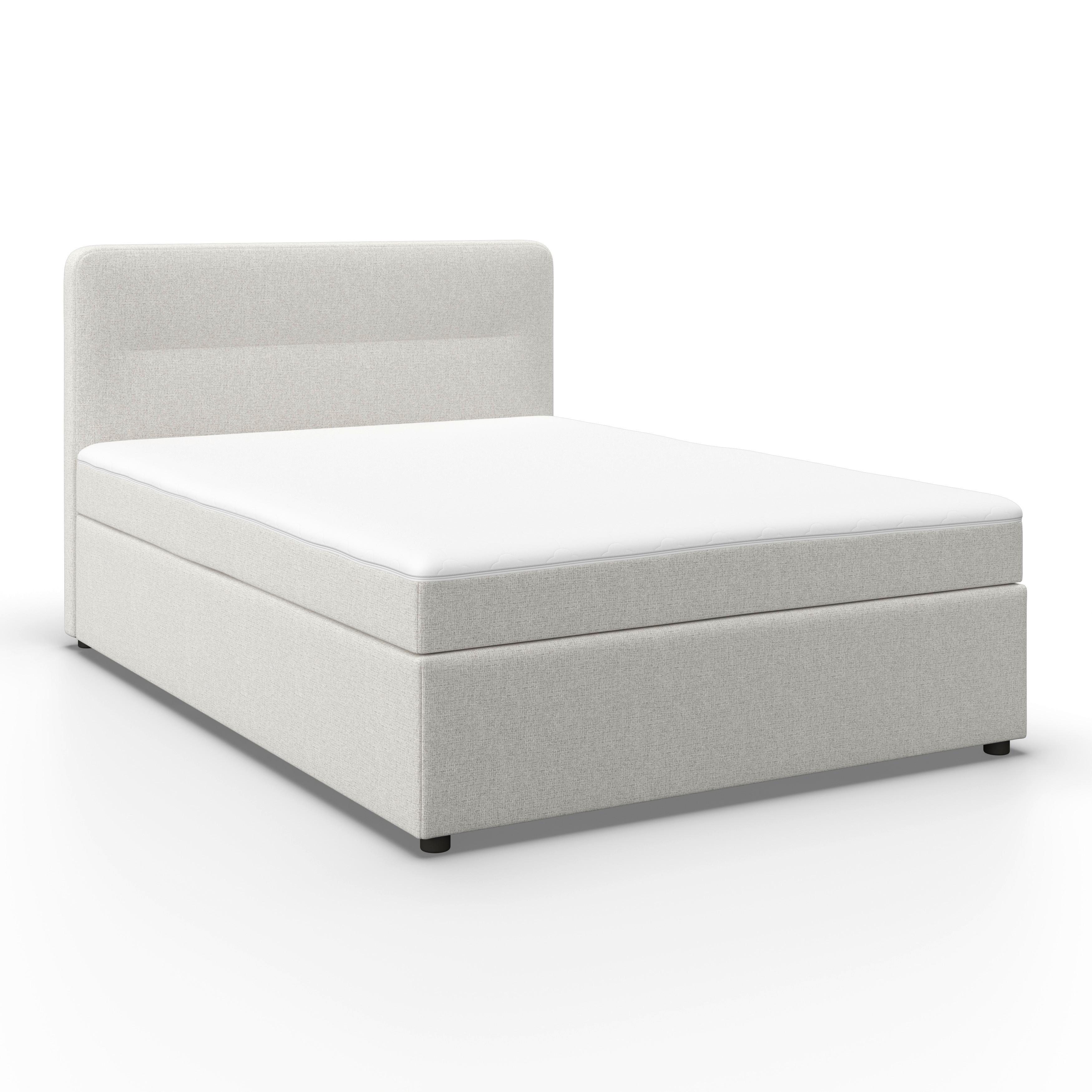 BOXSÄNG MARCO - svart/cremefärgad, Modern, trä/textil (140/200cm) - Bessagi Home