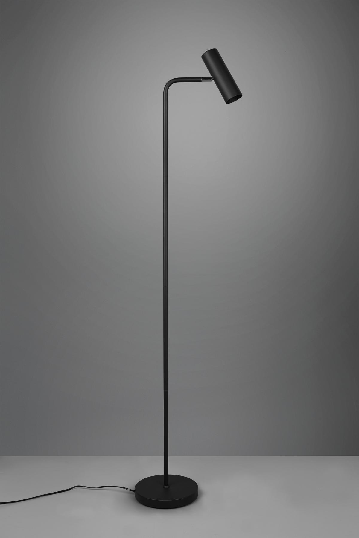 Stehleuchte Marley in Schwarz max. 5 Watt - Schwarz, Basics, Metall (151/23/39cm) - Trio Leuchten