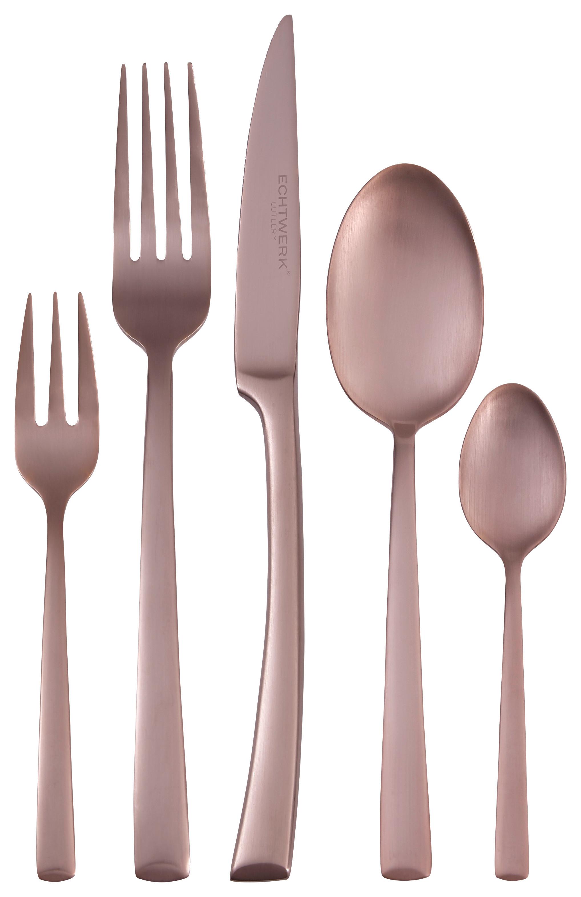 Jedilni Pribor Avelino, 30-Delni - barve brona, Moderno, kovina - Echtwerk