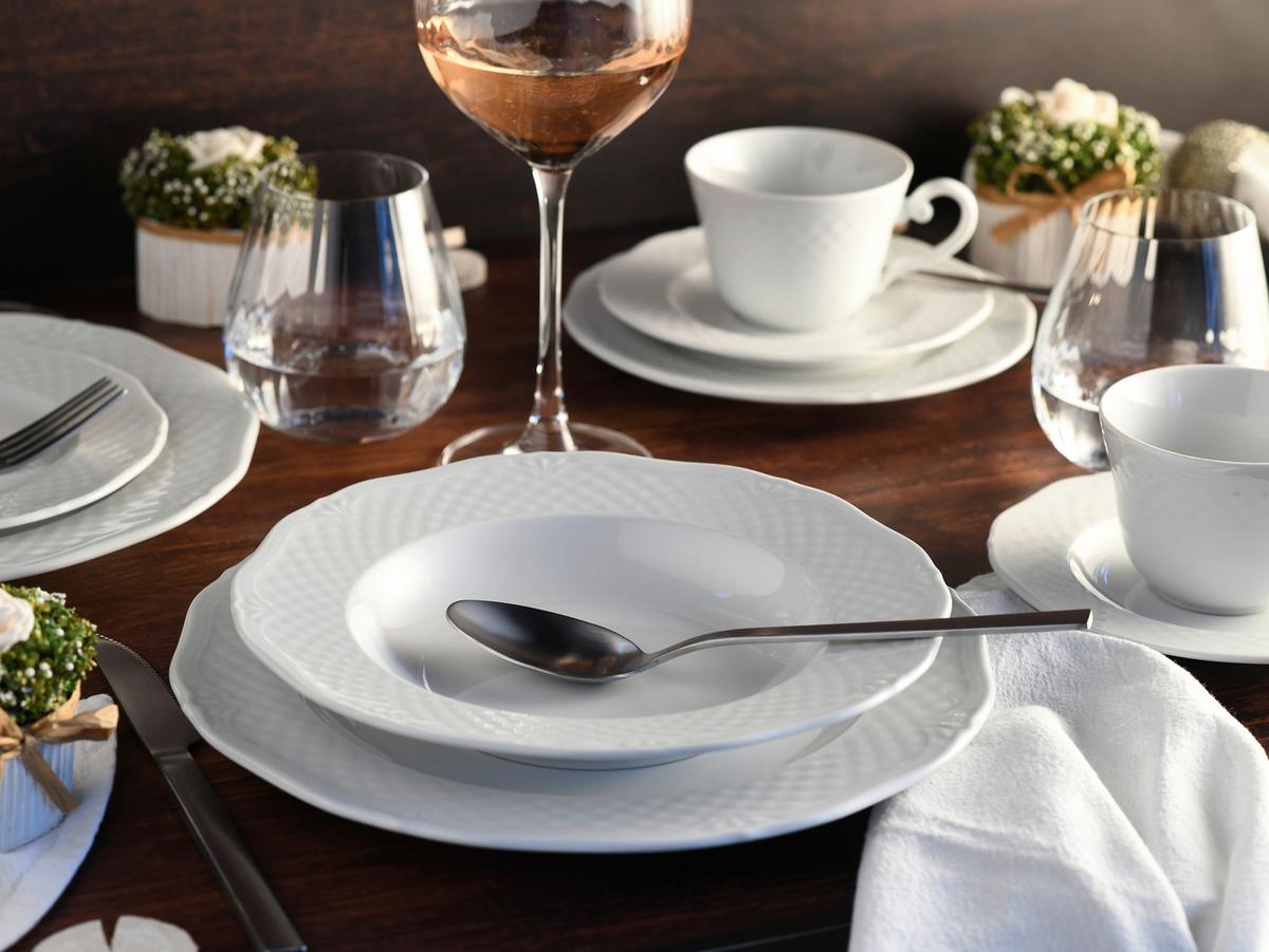 Kombinirani Servis Arianne, 30-Delni - bela, Basics, keramika - Creatable