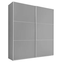 Ormar S Kliznim Vratima Includo - bijela/siva, Moderno, drvni materijal/metal (225/222/68cm) - Premium Living