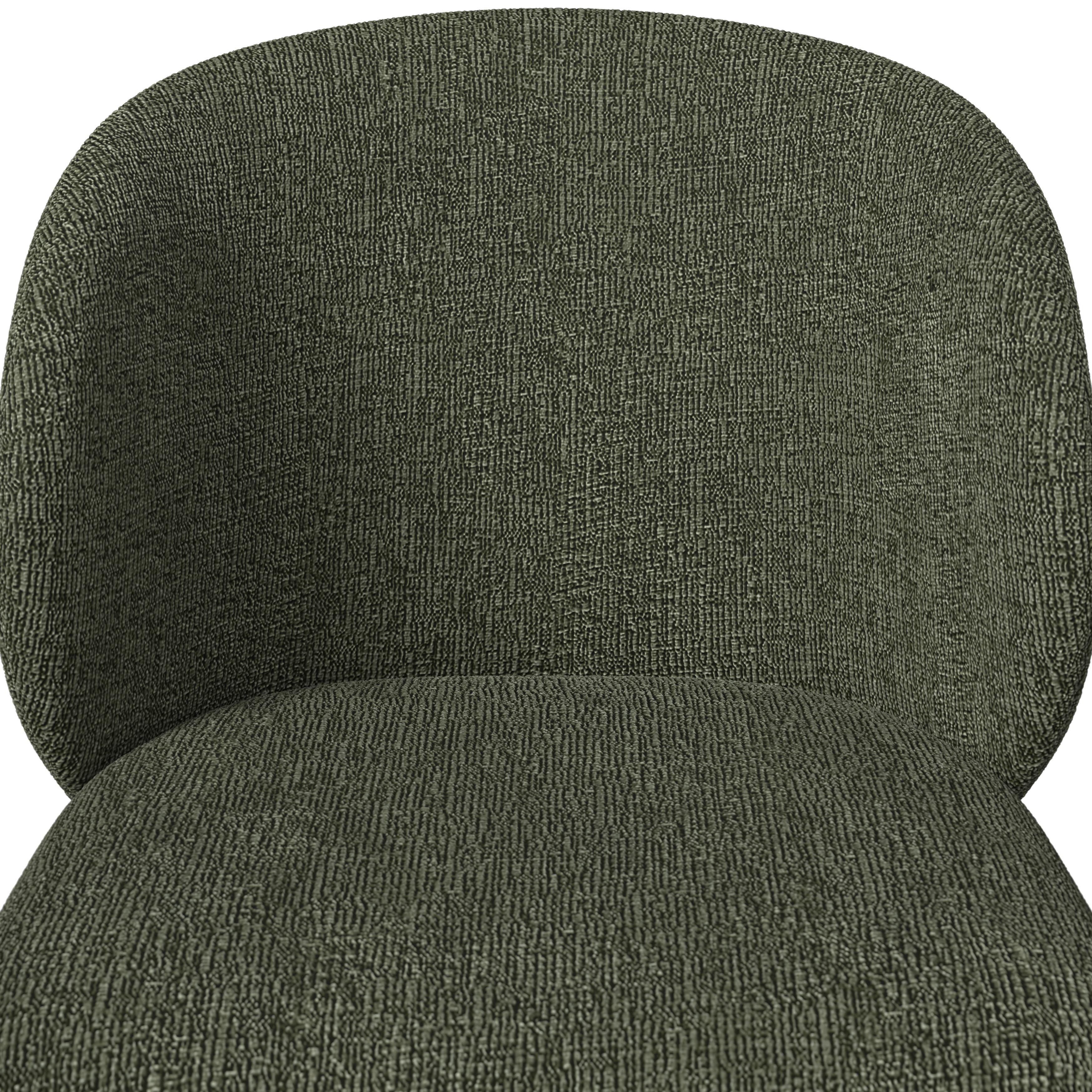 STOL MALEA - grön/svart, Modern, metall/trä (49/81/52cm) - Bessagi Home