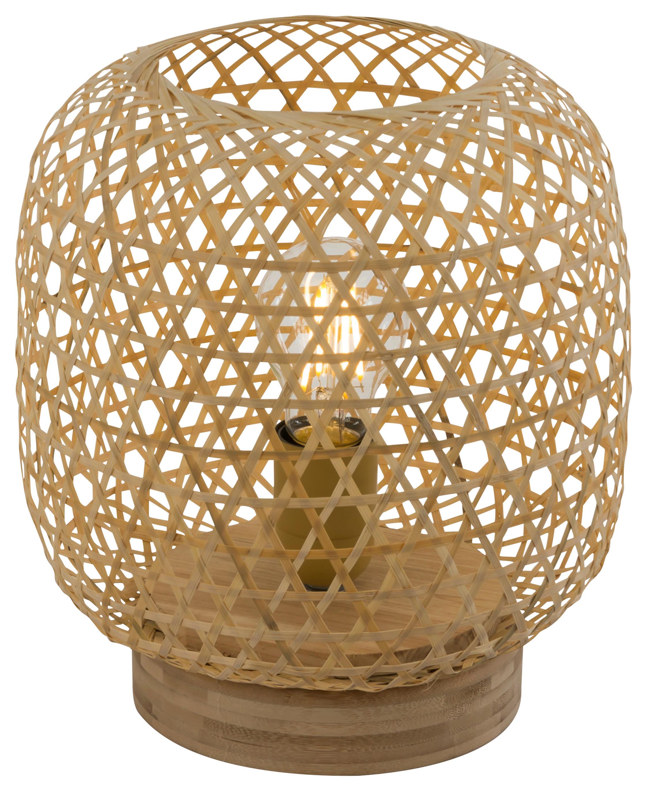 LAMPA STOŁOWA 15367T MIRENA - kolor naturalny, Natur, materiały naturalne (23,5/27cm) - Globo