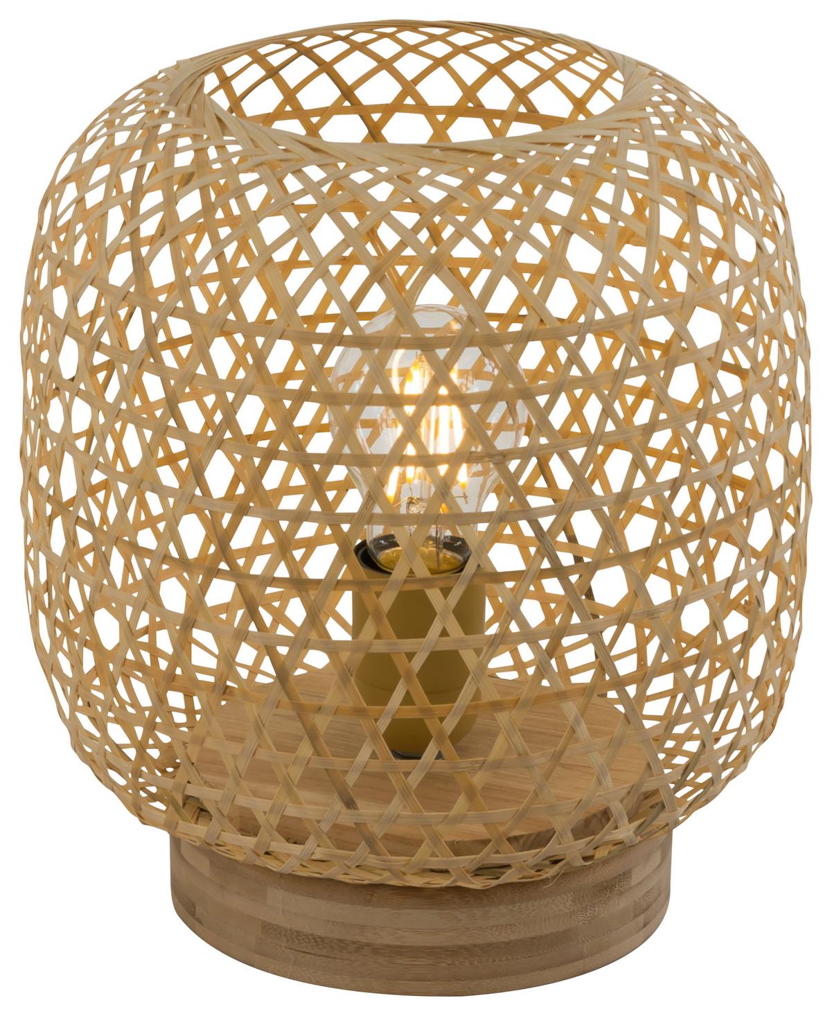 LAMPA STOŁOWA 15367T MIRENA - kolor naturalny, Natur, materiały naturalne (23,5/27cm) - Globo