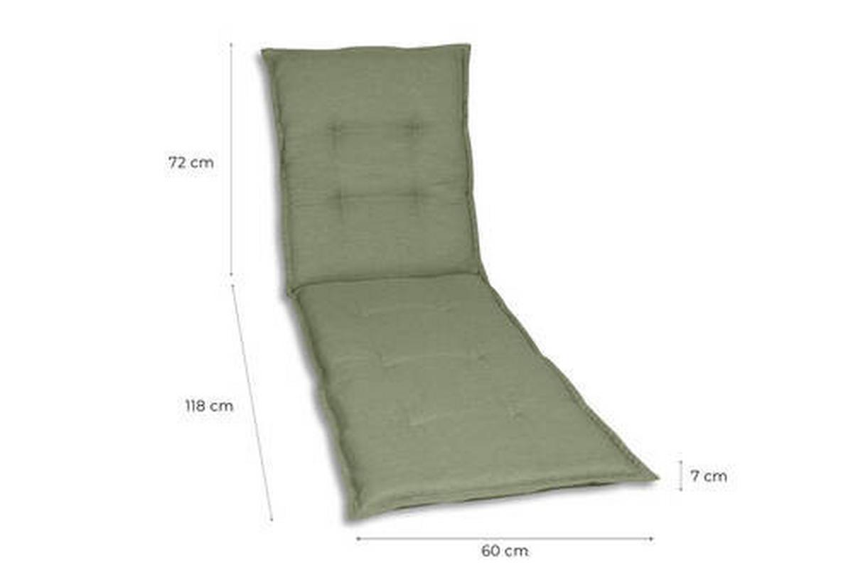 Liegenauflage Hellgrün - Hellgrün, Basics, Textil (60/7/190cm)
