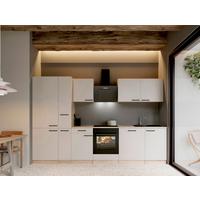 Küchenblock Merle m. Geräten Kaschmir - Kaschmir/Eichefarben, Trend, Holzwerkstoff/Metall (310cm) - Respekta