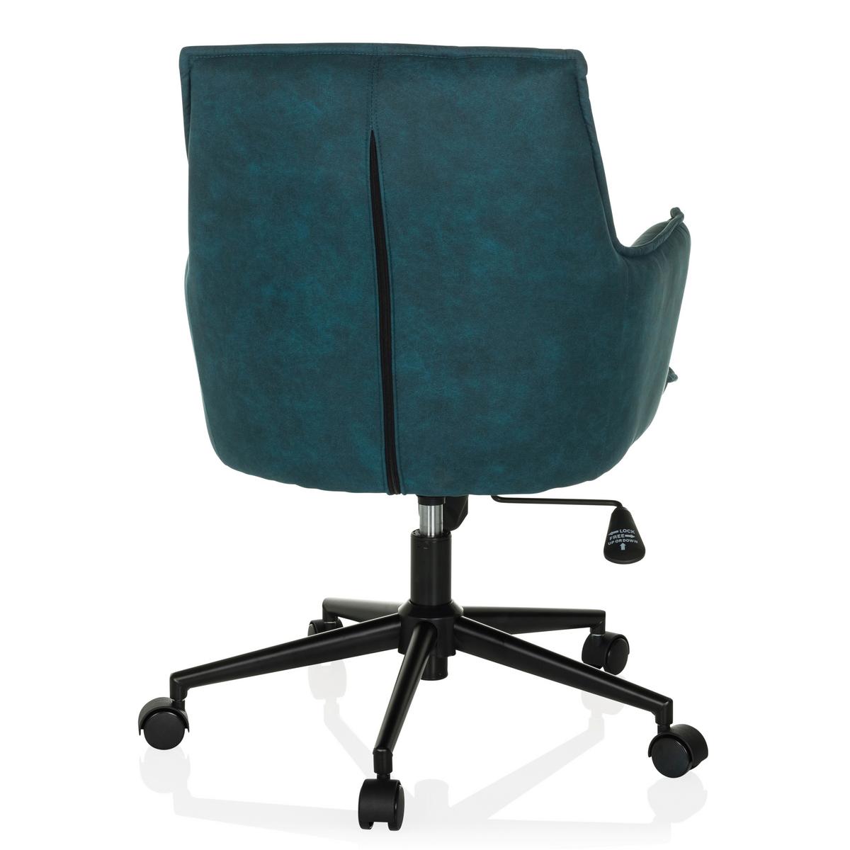 Vrtljivi Stol Solao Life, Temno Modra - črna/temno modra, Moderno, kovina/umetna masa (54/85/70cm) - MID.YOU