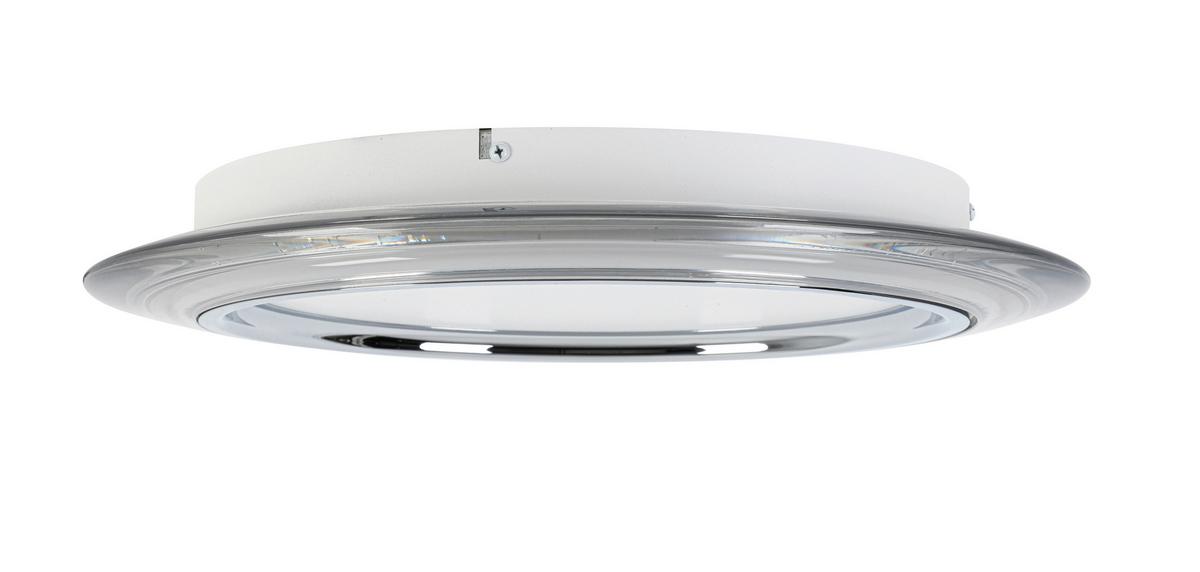 LAMPA SUFITOWA LED MACON *SBN* - biały/przezroczysty, Design, tworzywo sztuczne/metal (45/6cm) - Novel