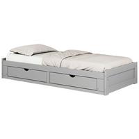 Raztegljiva Postelja Livio Ii, Siva, 90-180x200 - siva, Moderno, kovina/umetna masa (90/200cm) - MID.YOU