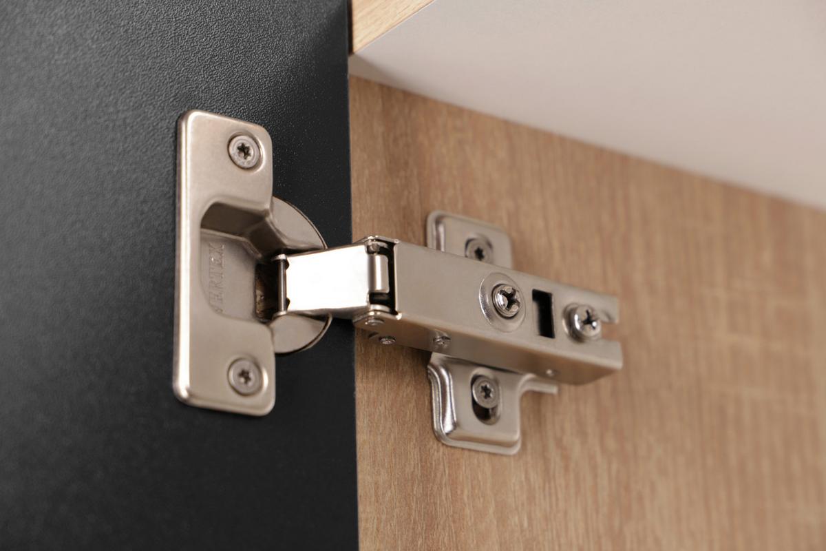 Kuhinjska Zgornja Omarica Merle, Barva Hrasta, Črna - srebrne barve/črna, Basics, kovina/steklo (100/56,1/34,6cm) - Respekta