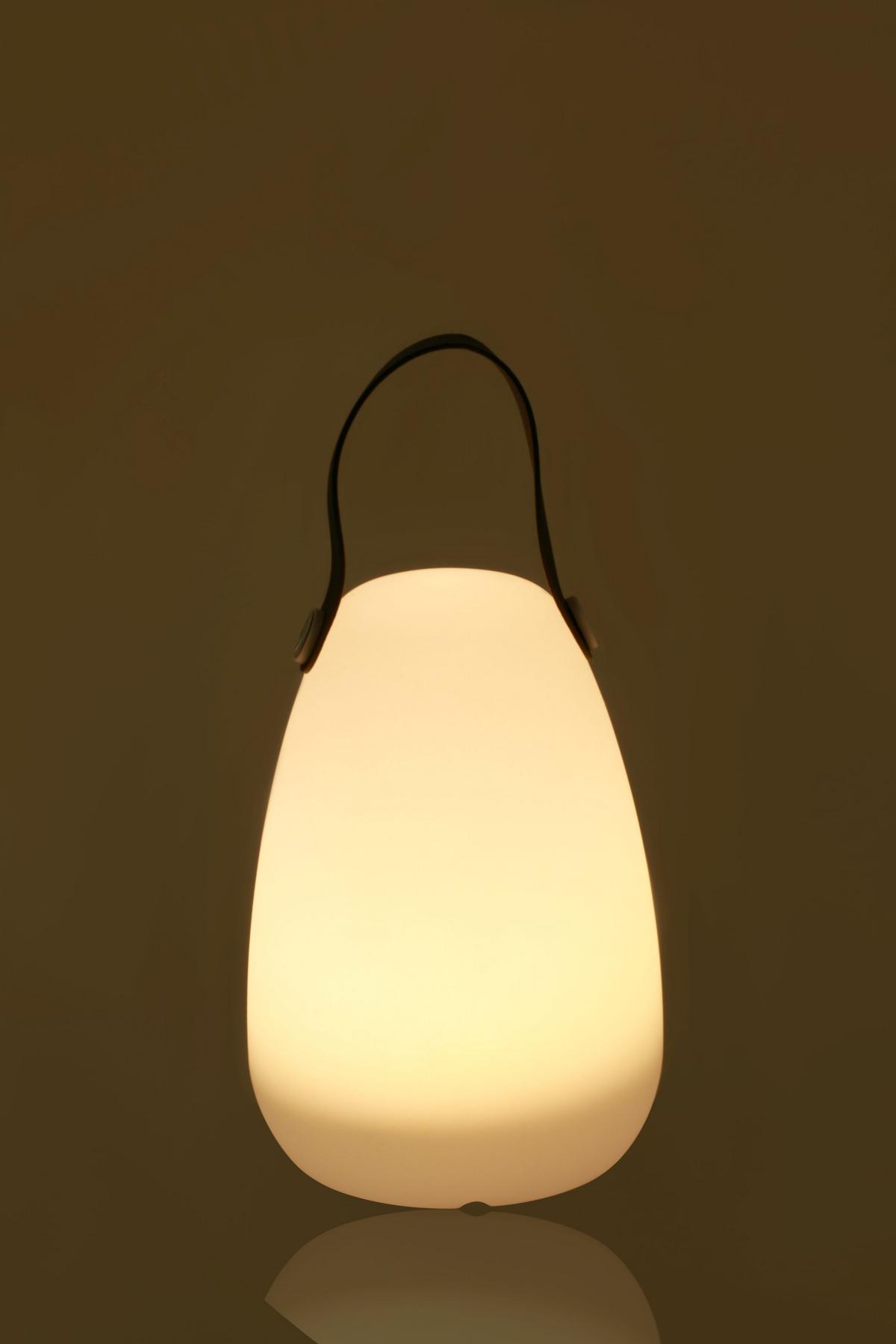 LAMPA SOLARNA GLENDALE - biały, Basics, tworzywo sztuczne (14/20cm) - Ambia Garden