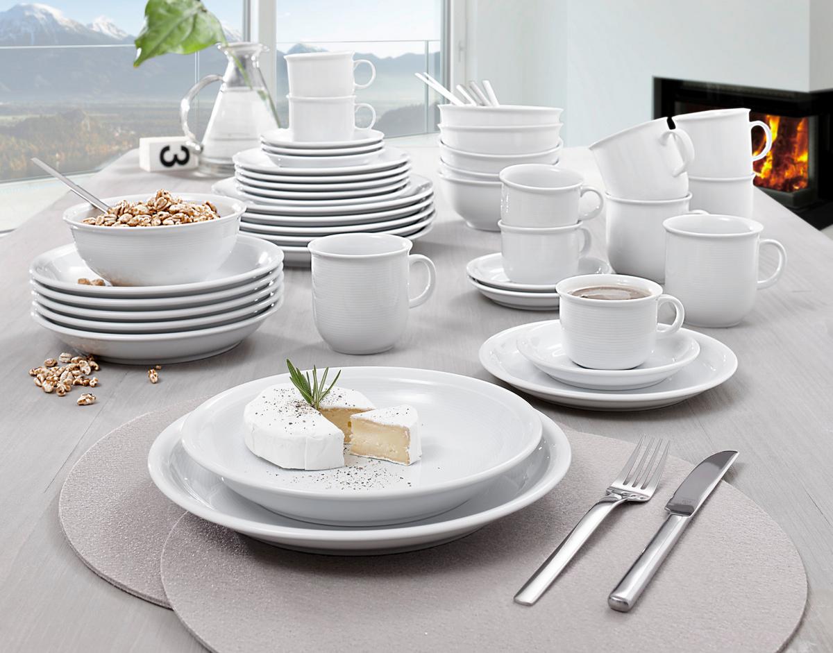 SERWIS OBIADOWO-ŚNIADANIOWY TREND ROSENTHAL - biały, Konventionell, ceramika - Thomas