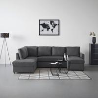 Wohnlandschaft ACV Links Anthrazit - Anthrazit, MODERN, Holz/Holzwerkstoff (204/276/146cm) - Mömax