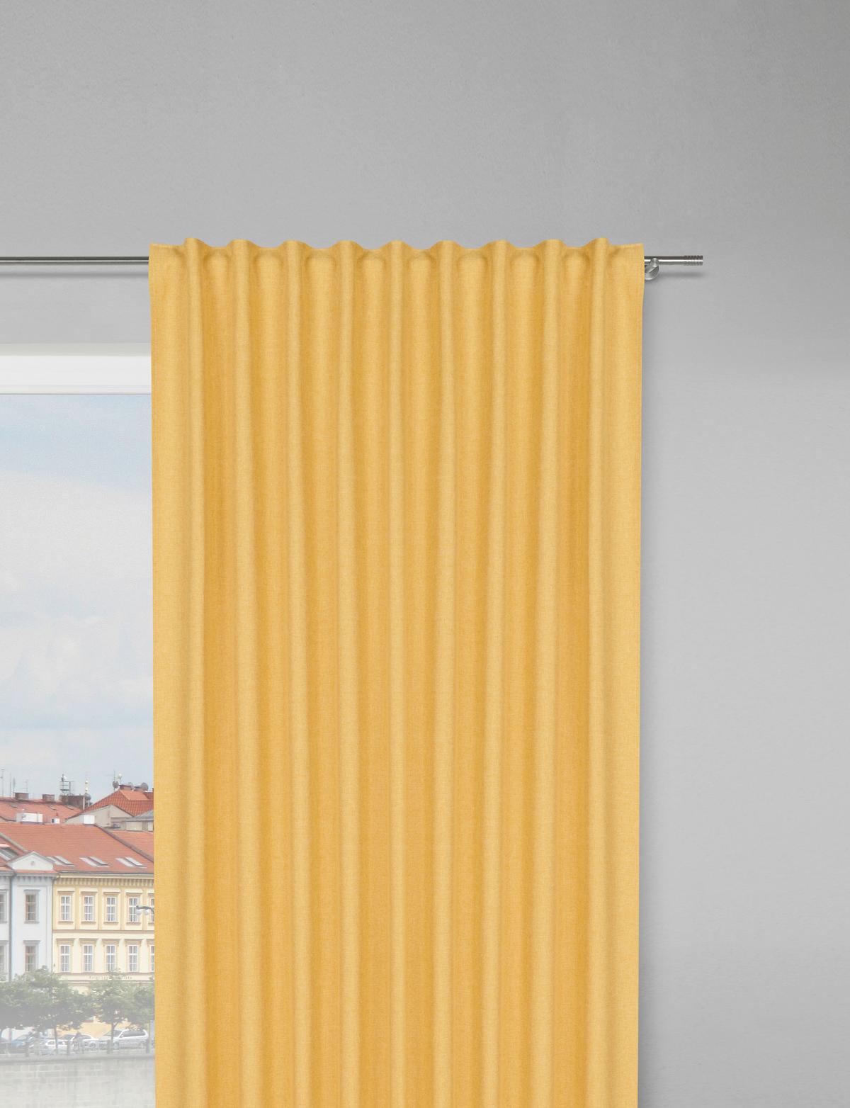 Draperie gata confecționată Ulrich cca. 135/245 cm - galben, textil (135/245cm) - Modern Living