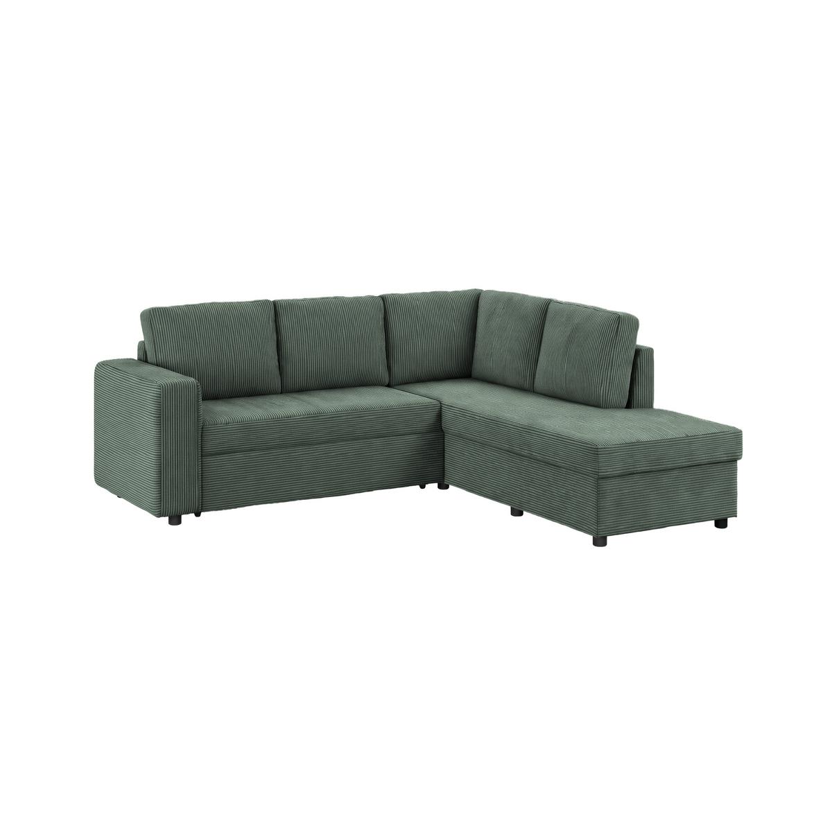 Kutna Garnitura Toulouse - zelena/crna, Trend, drvni materijal/drvo (224/206cm)