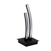 Tischleuchte 99804_lejias - Transparent/Schwarz, Design, Kunststoff/Metall (14/33cm) - Eglo