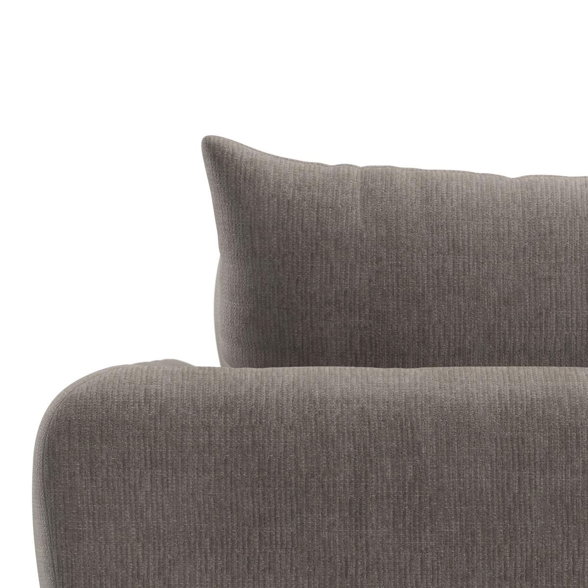 Kutna Garnitura Nicole - crna/sivo-bež, Moderno, tekstil/drvo (162/87/306cm) - Bessagi Home