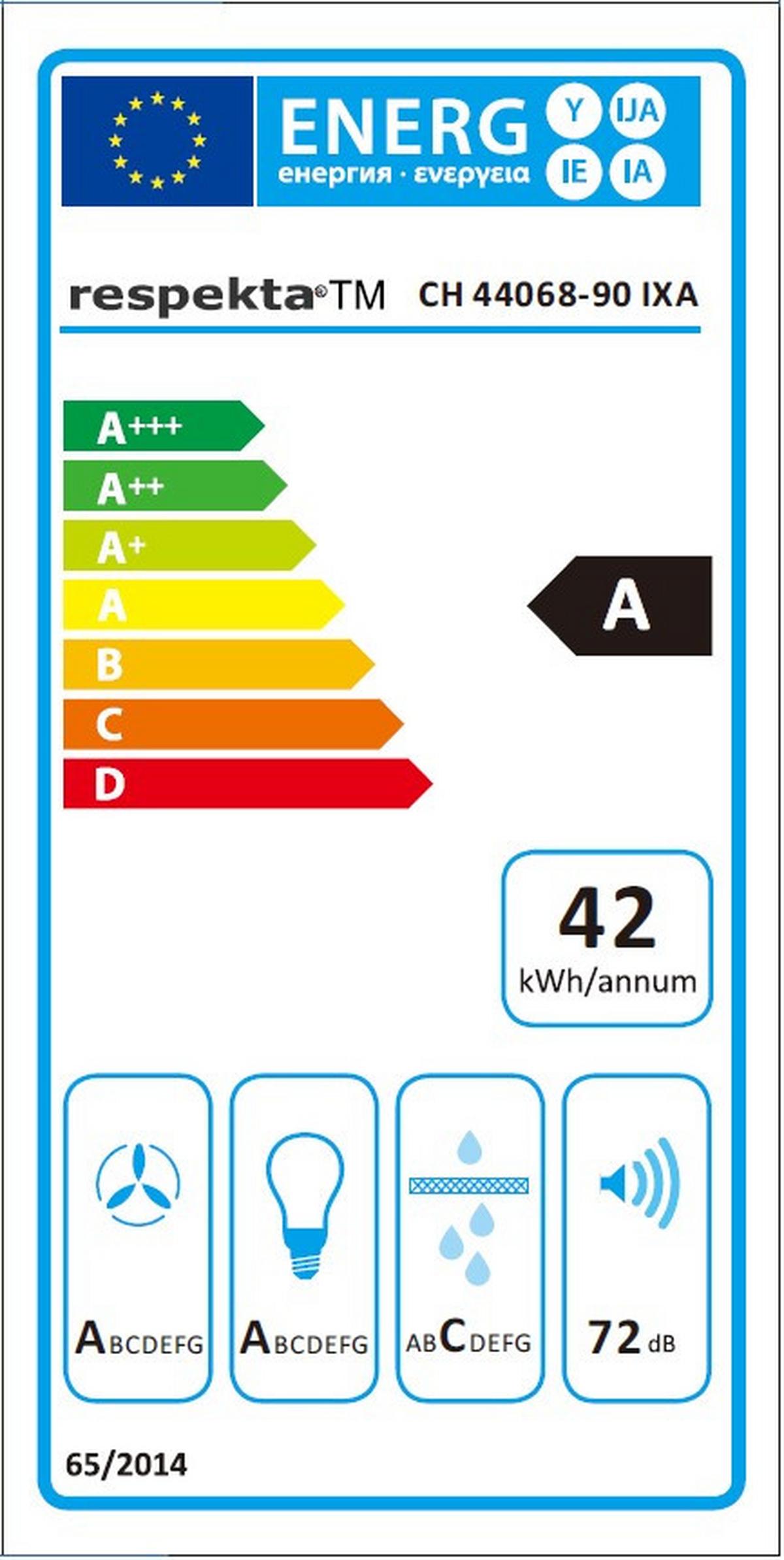 Dunstabzugshaube Medea Edelstahl B: ca. 90 cm - Edelstahlfarben, Trend, Metall (90/63,5-102,5/50cm) - Respekta